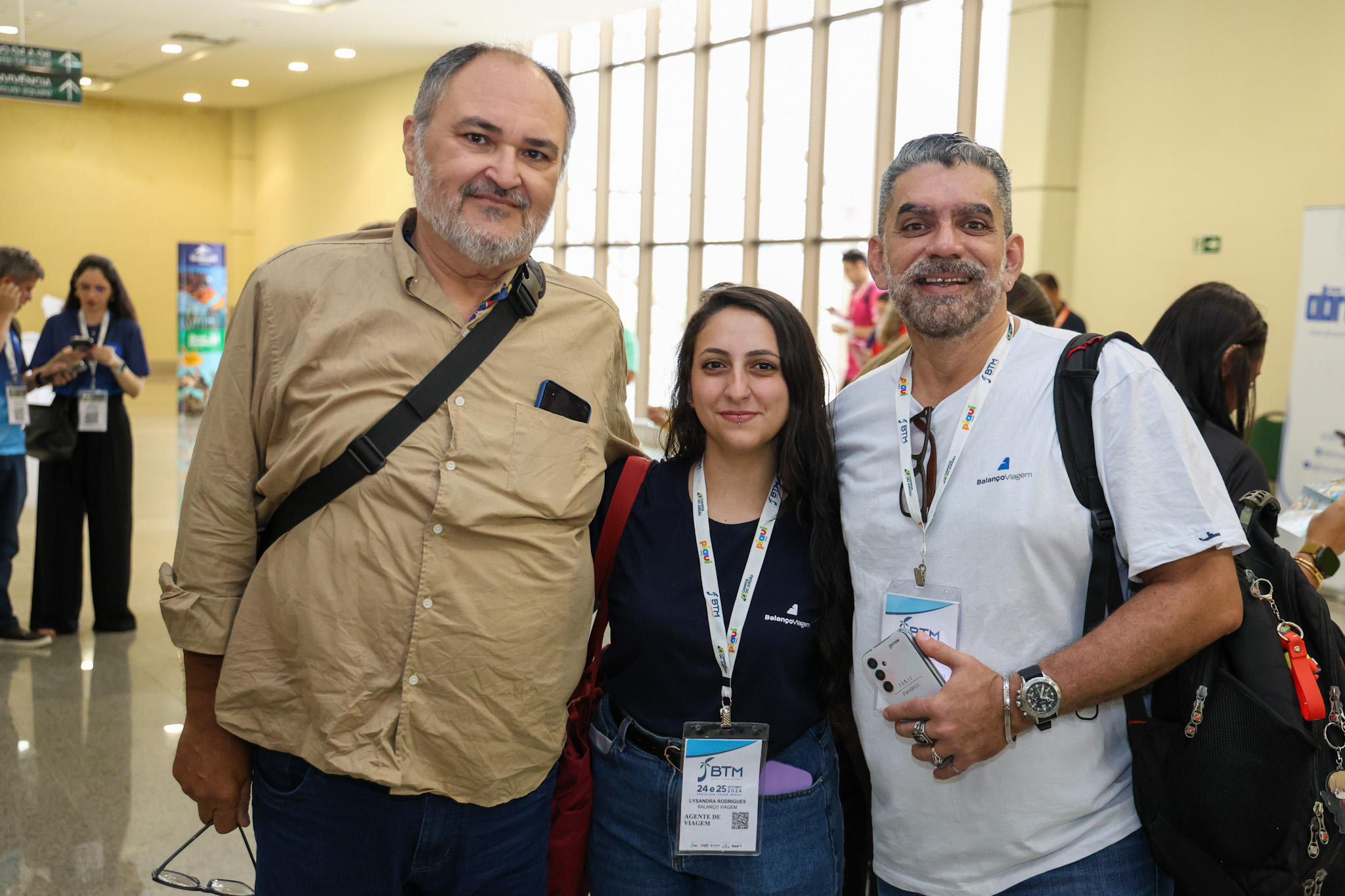 William Farias, da BT Consultoria de Viagens, Lisandra Rodrigues e Paulo Carneiro, da Balanço Viagen William Farias, da BT Consultoria de Viagens, Lisandra Rodrigues e Paulo Carneiro, da Balanço Viagen
