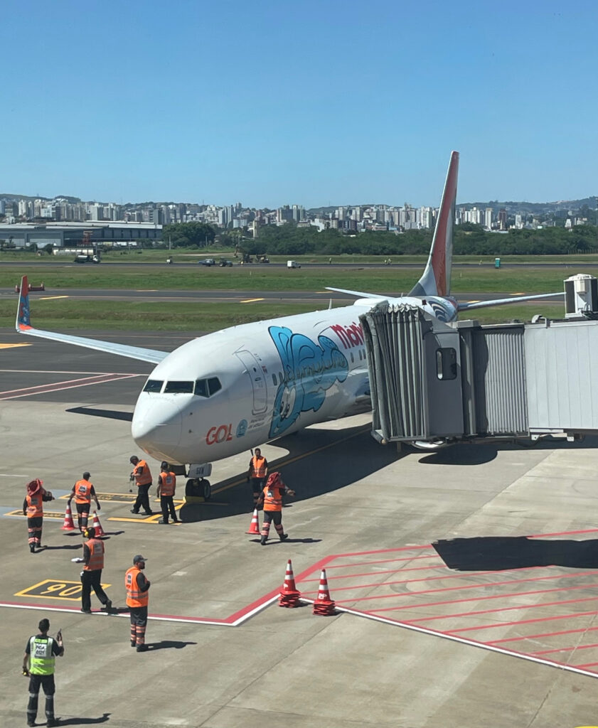 A a aeronave temática Mônica 60 fez o percurso com serviço de bordo e atrações especiais A a aeronave temática Mônica 60 fez o percurso com serviço de bordo e atrações especiais