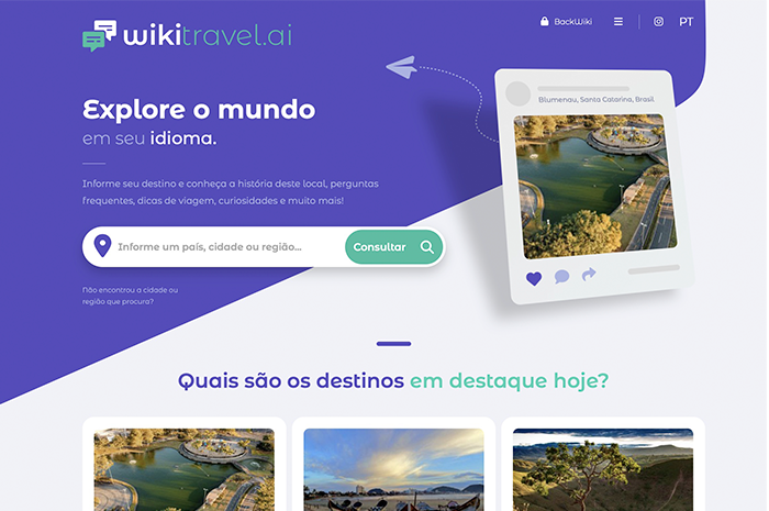 Wikitravel.ai oferece serviço de inteligência artificial para revolucionar turismo 1 wikitravel Wikitravel.ai oferece serviço de inteligência artificial para revolucionar turismo