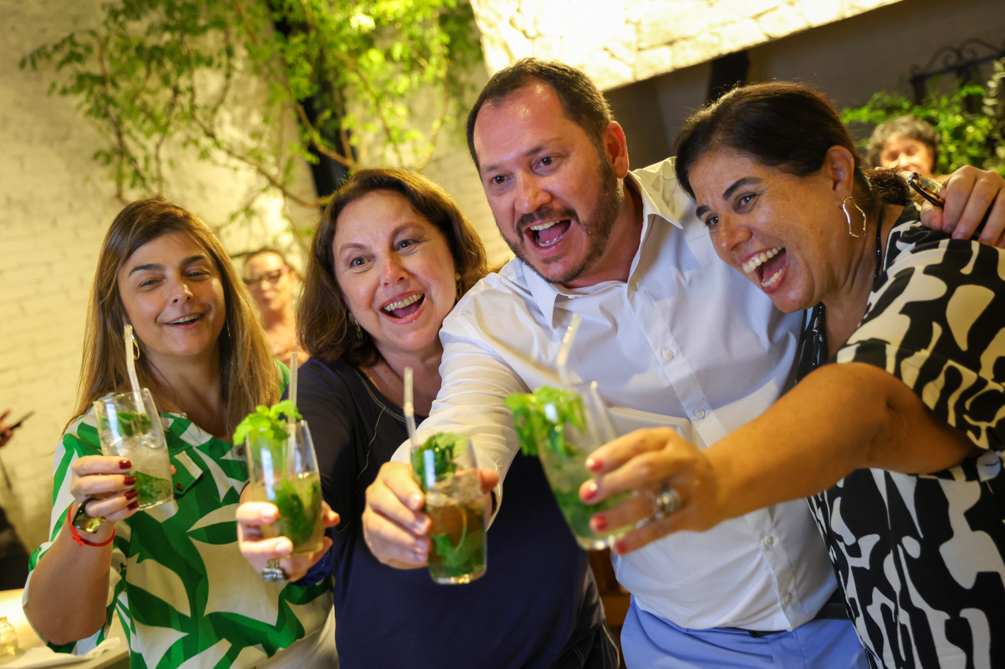 Pablo Zabala, da Discover brindou com os agentes convidados