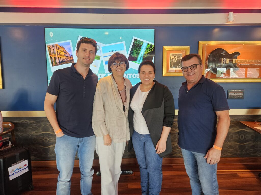 Carlos Spanhol Filho, Suzana Spanhol, Alexandra Luzzatto e Carlos Spanhol, da Spatur Viagens