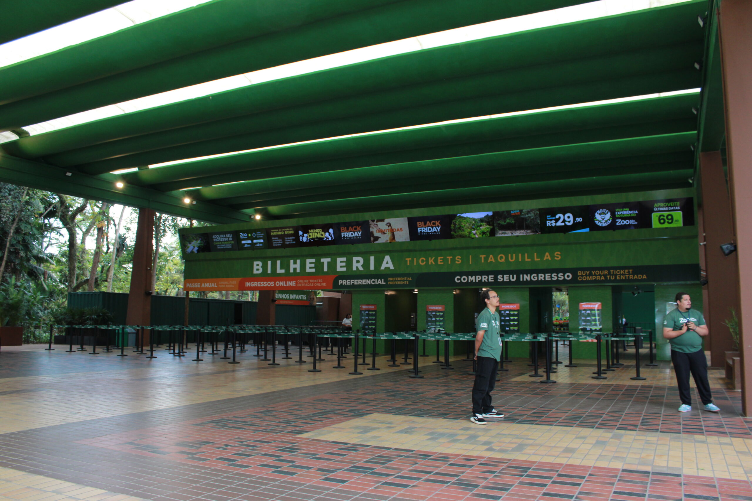 Bilheteria foi recém-inaugurada