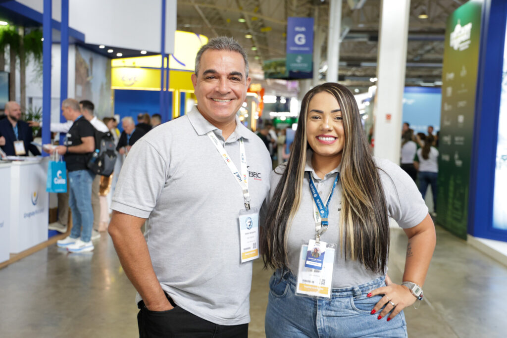 Breno Mesquita e Laiana de Jesus, da BBC Eventos