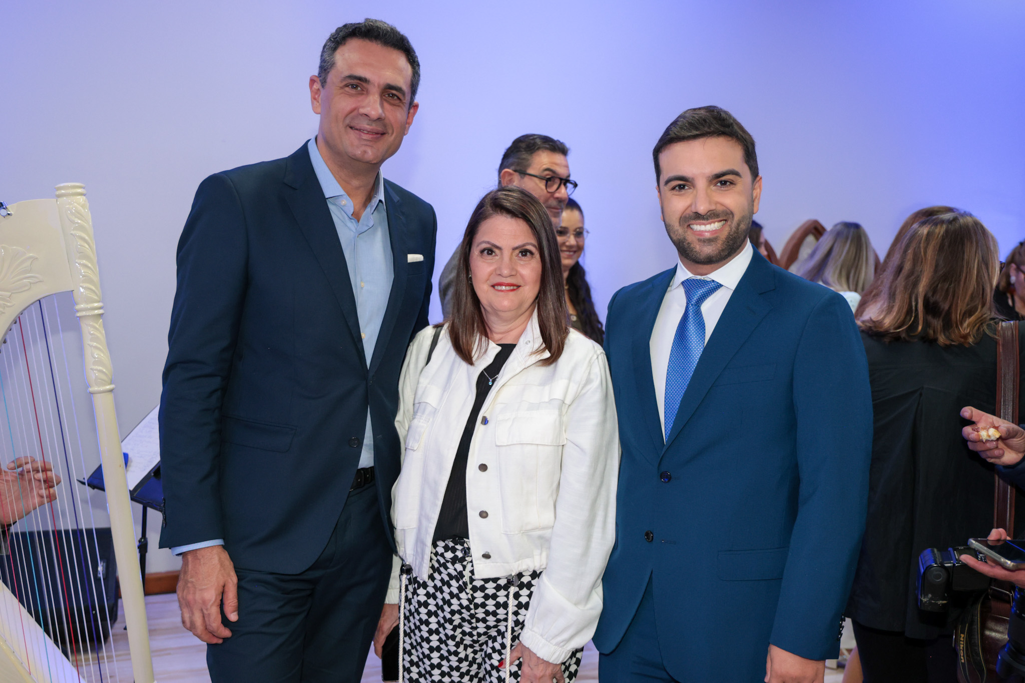 Carlos Antunes, da TAP, Rita Vasconcelos e Victor Hugo, da Abav-RS Carlos Antunes, da TAP, Rita Vasconcelos e Victor Hugo, da Abav-RS