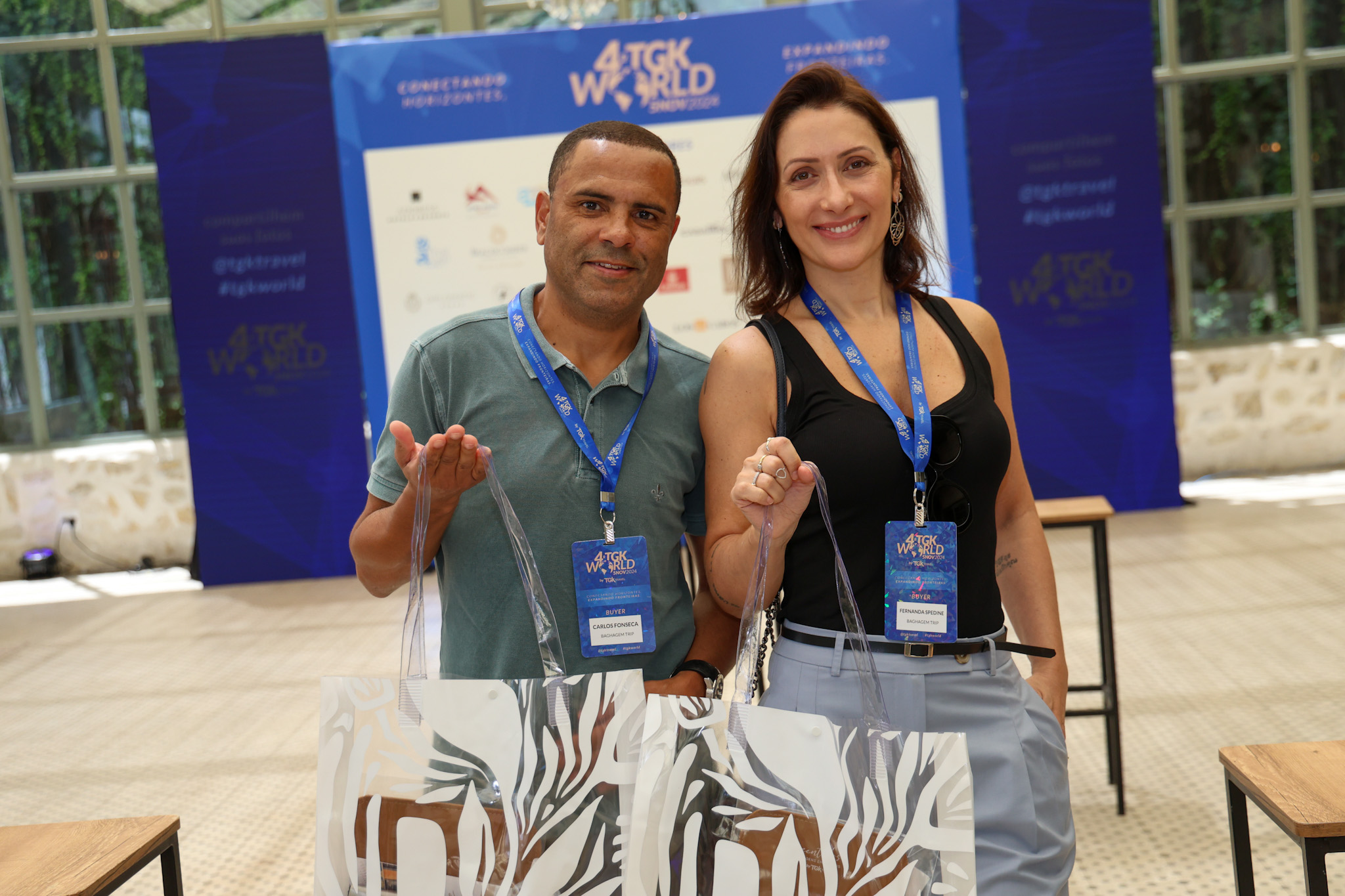 Carlos Fonseca e Fernanda Spedine, da Baghagem Trip Carlos Fonseca e Fernanda Spedine, da Baghagem Trip