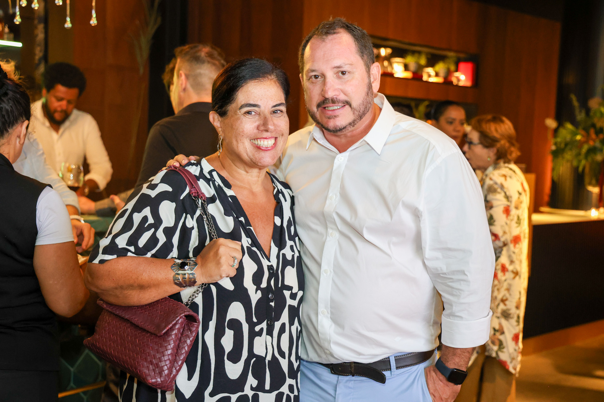 Claudia Tetry, da Vips Turismo, e Pablo Zabala, da Discover Cruises