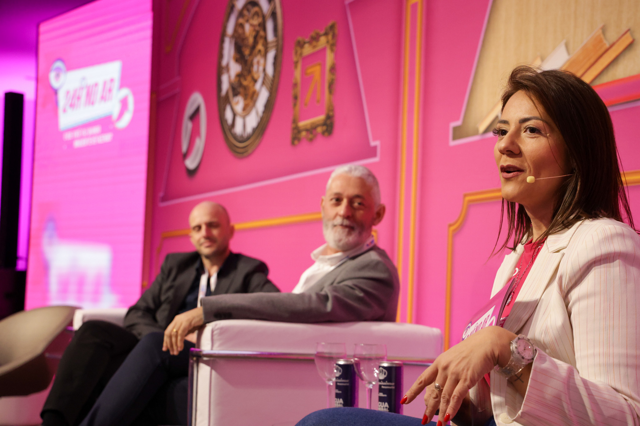 Eduardo Lorea, da Lumerik, Tadeu Cunha, da Avipam, e Luana Nogueira, diretora da Alagev