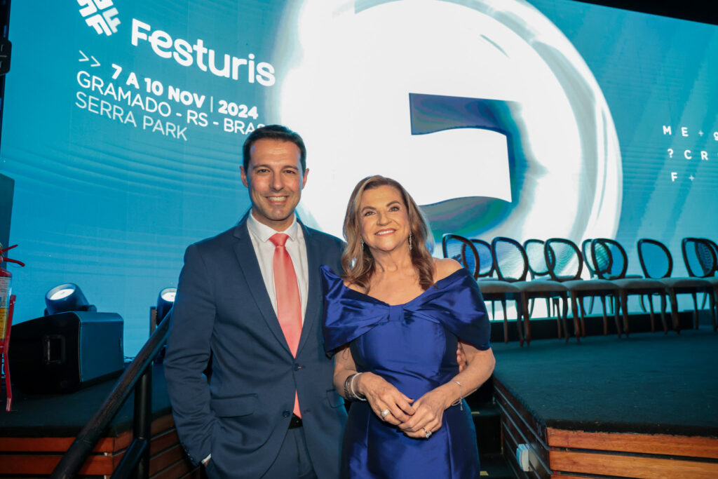 Eduardo Zorzanello e Marta Rossi, do Festuris