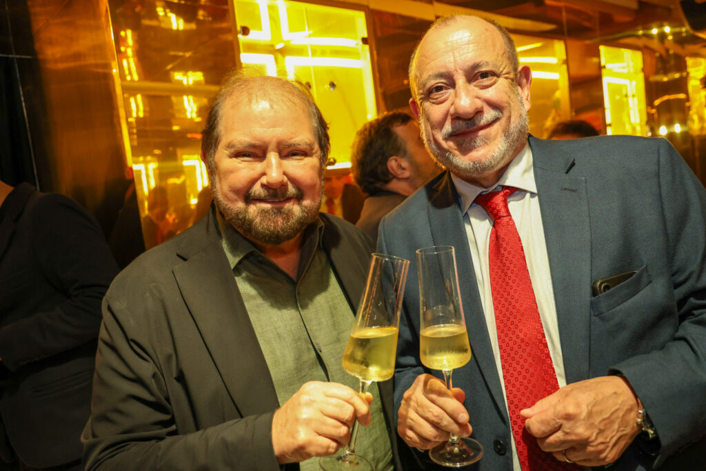 Guilherme Paulus, empresário e fundador da CVC, com Toni Sando, da Unedestinos e Visite SPCVB