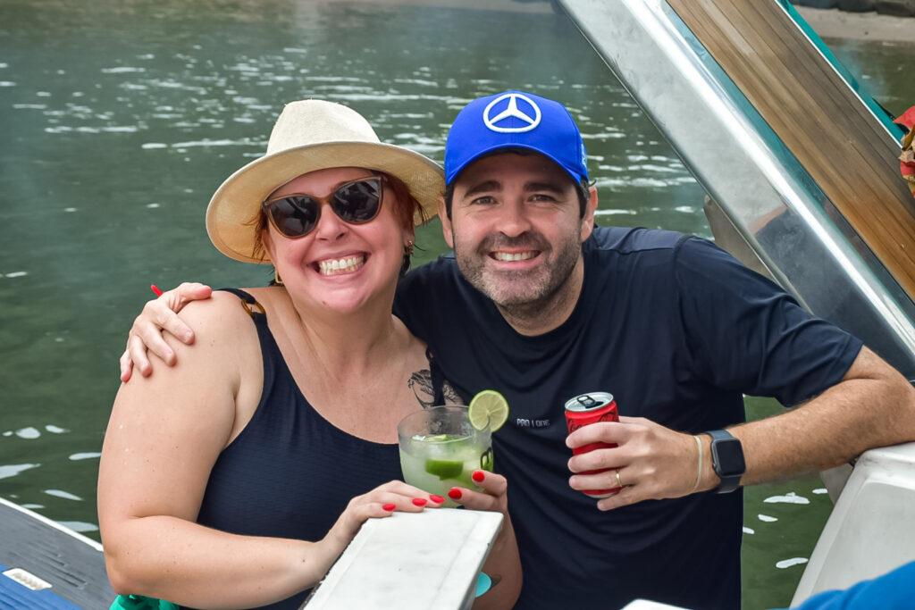 Ana Mendes, da Enjoy Experience e Matias Carey, da Freeway