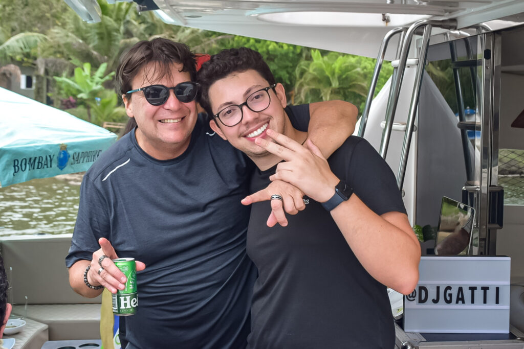 Gersón Alvez, da Intermac e Pedro Paiva, da Enjoy Experience