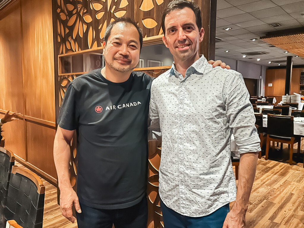 Giancarlo Takegawa e Ignacio Ferrer, da Air Canada