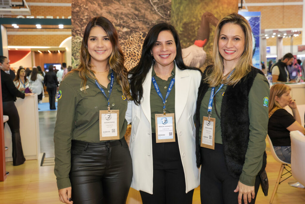 Isadora Rocha, Marlise Gasparetto e Débora Bordin, do Fundtur