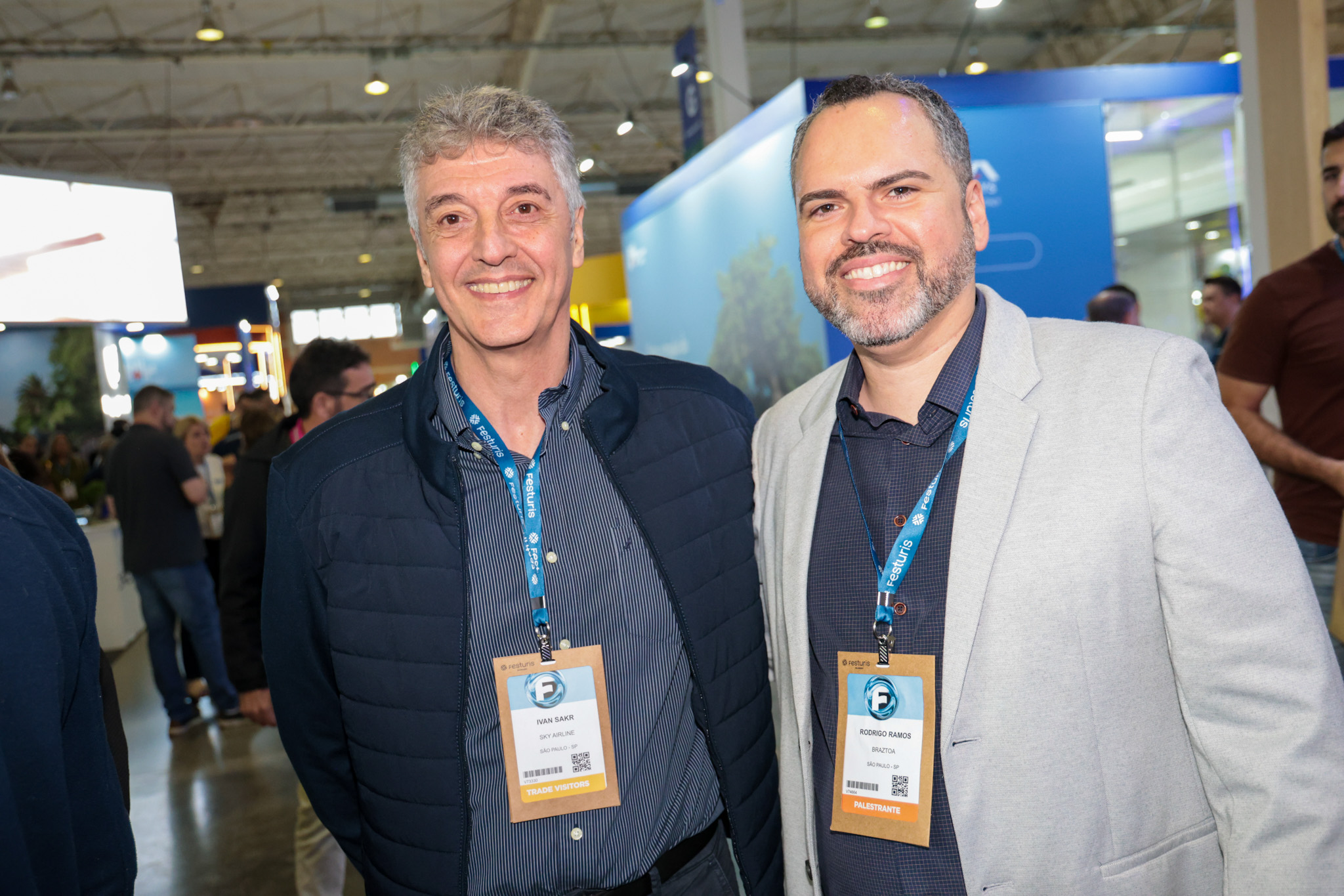 Ivan Sakr, da SKY Airlines, e Rodrigo Ramos, da Braztoa