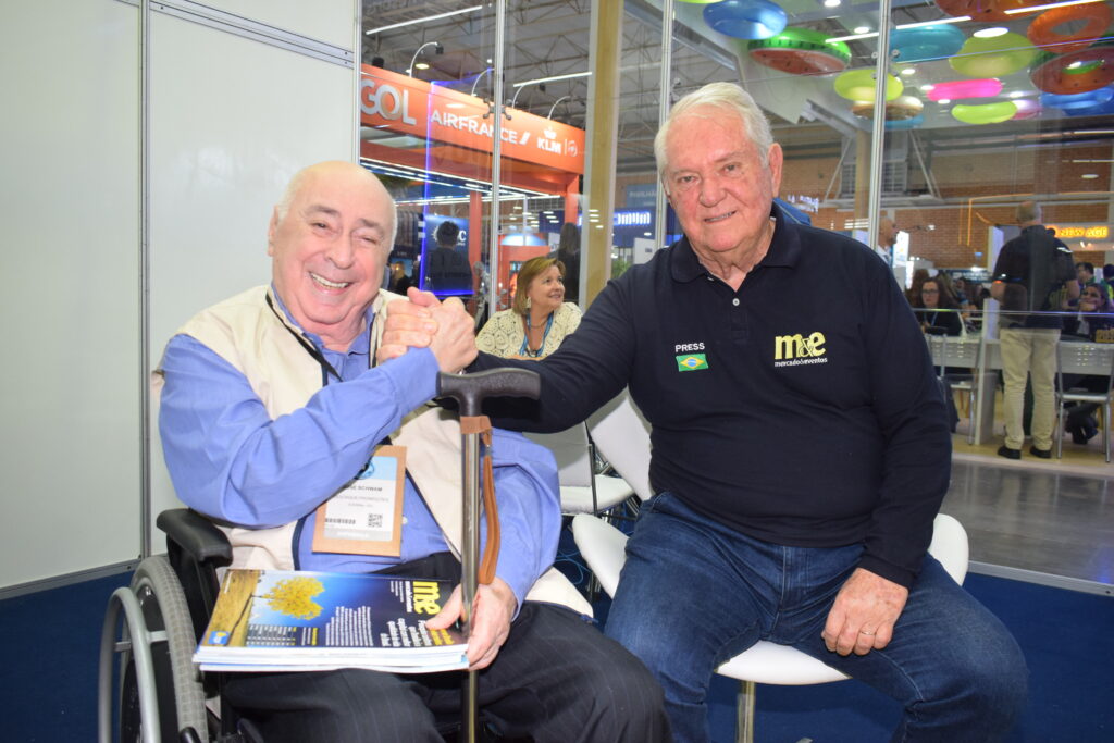 José Schwam, da Destaque Promoções e Roy Taylor, do M&E