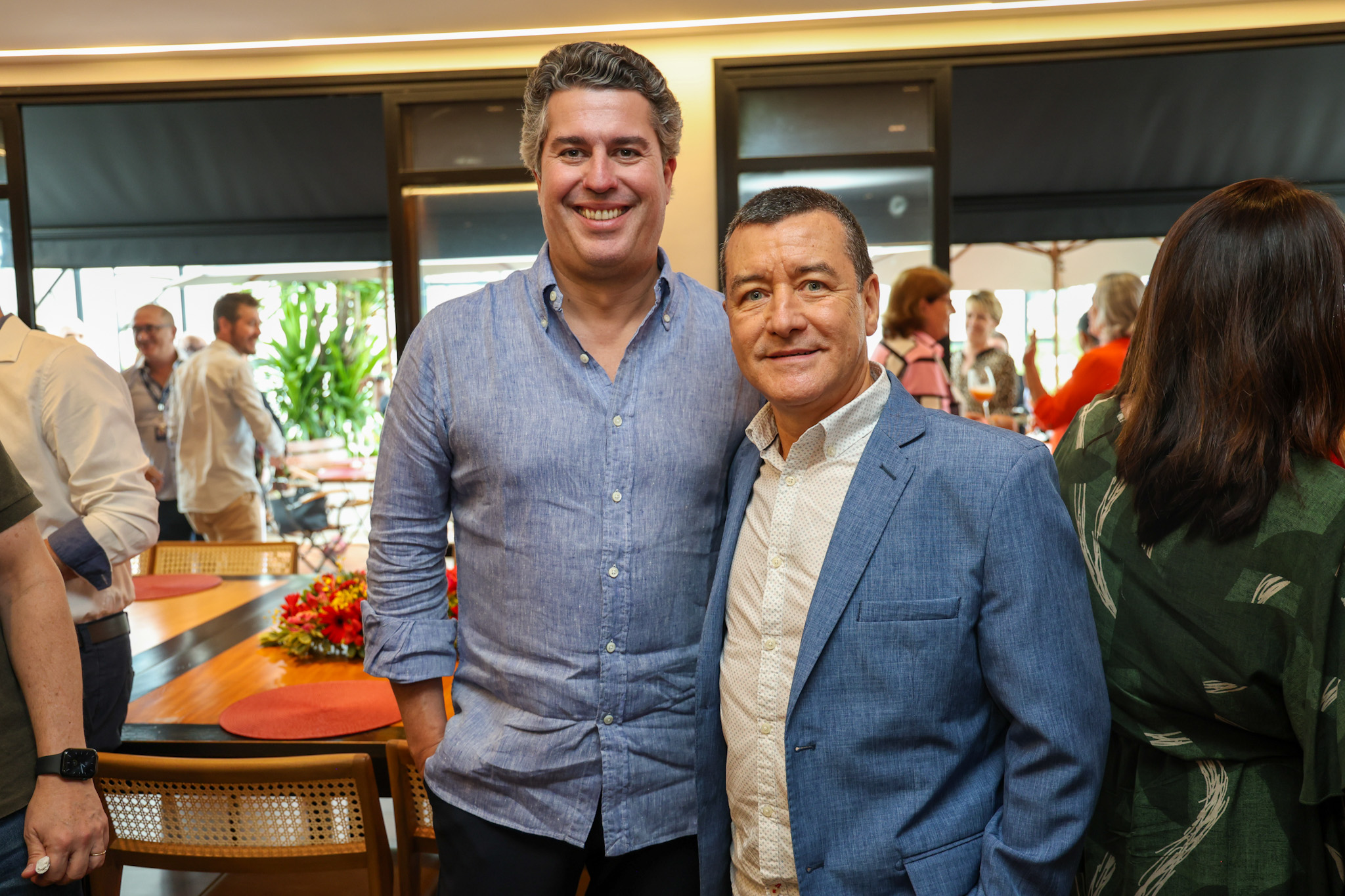 Juarez Cintra Neto, da Ancoradouro, e Ivan Blanco, da Aerolineas Argentinas