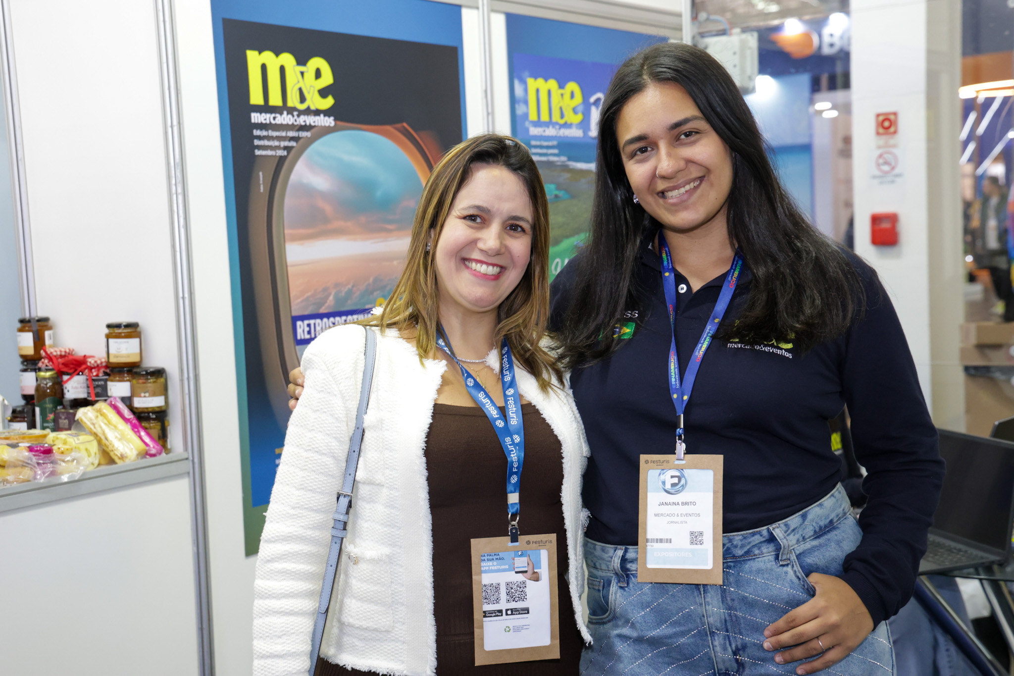 Juliana Assumpção, da Abav-SP Aviesp, e Janaína Brito, editora do M&E Juliana Assumpção, da Abav-SP Aviesp, e Janaína Brito, editora do M&E