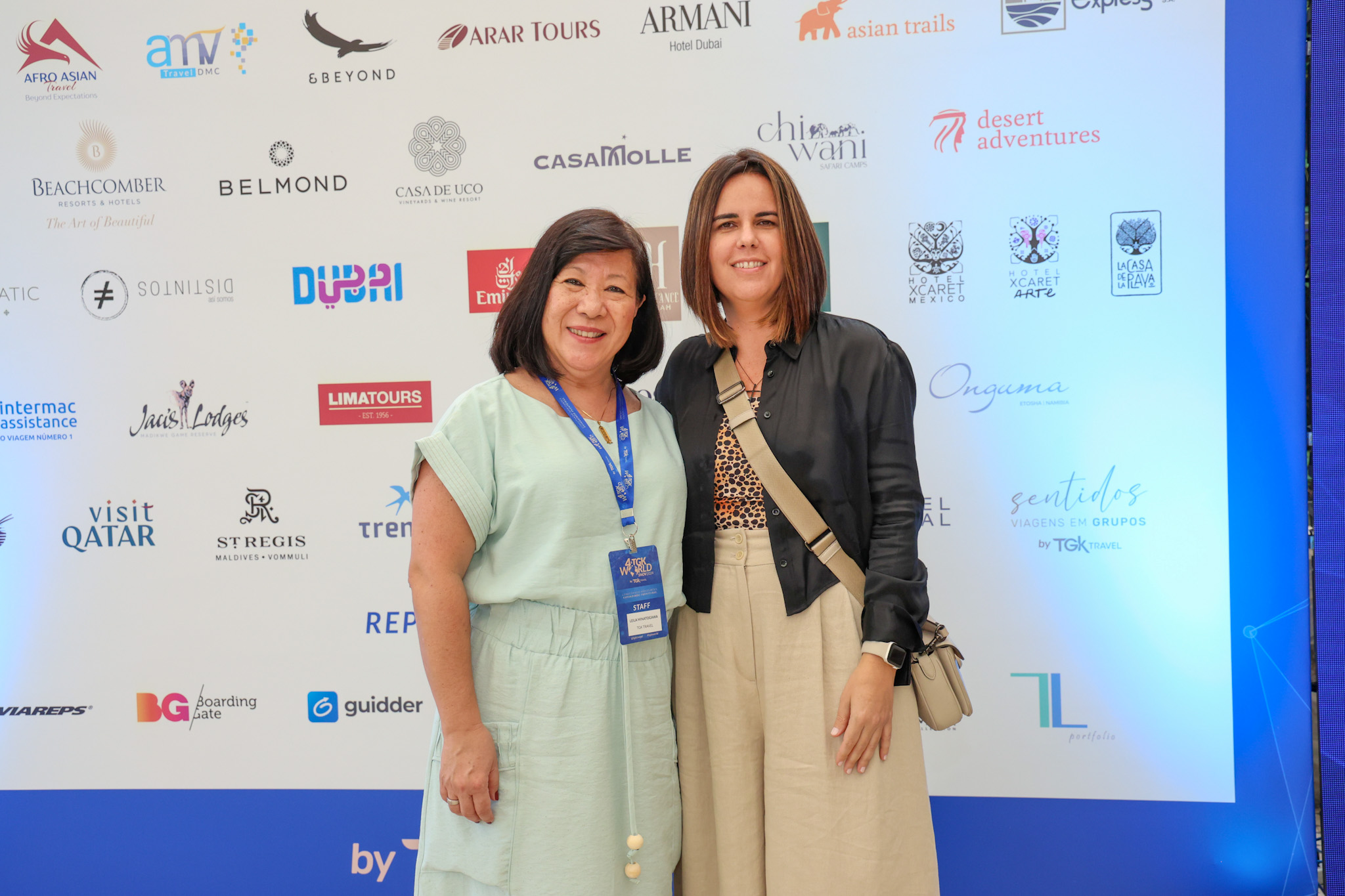 Leila Minatogawa, da TGK Travel, e Claudine Blanco, do Grupo Viajar Leila Minatogawa, da TGK Travel, e Claudine Blanco, do Grupo Viajar