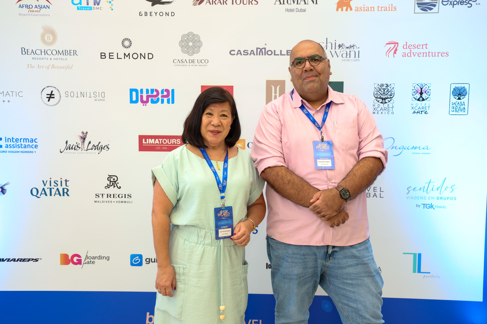 Leila Minatogawa e Jurandir Cabral, da TGK Travel Leila Minatogawa e Jurandir Cabral, da TGK Travel