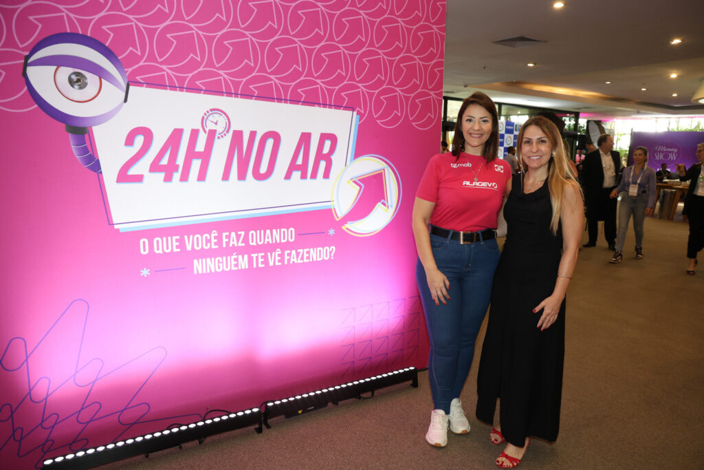 Luana Nogueira, diretora executiva da Alagev, e Juliana Patti, presidente da Alagev