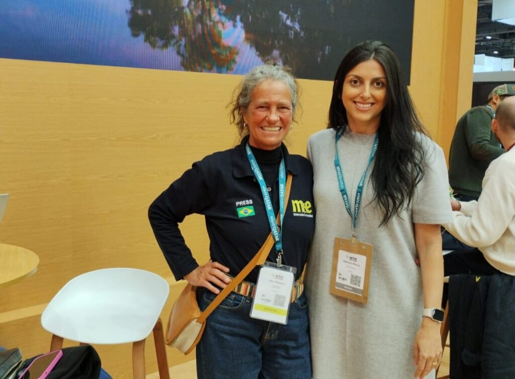 Mari Masgrau, do M&E, com Nathalia Moura, da CVC Corp