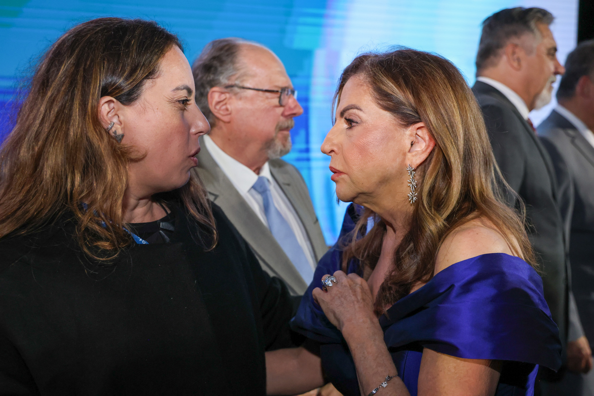 Marina Figueiredo, da Braztoa, e Marta Rossi, do Festuris Marina Figueiredo, da Braztoa, e Marta Rossi, do Festuris