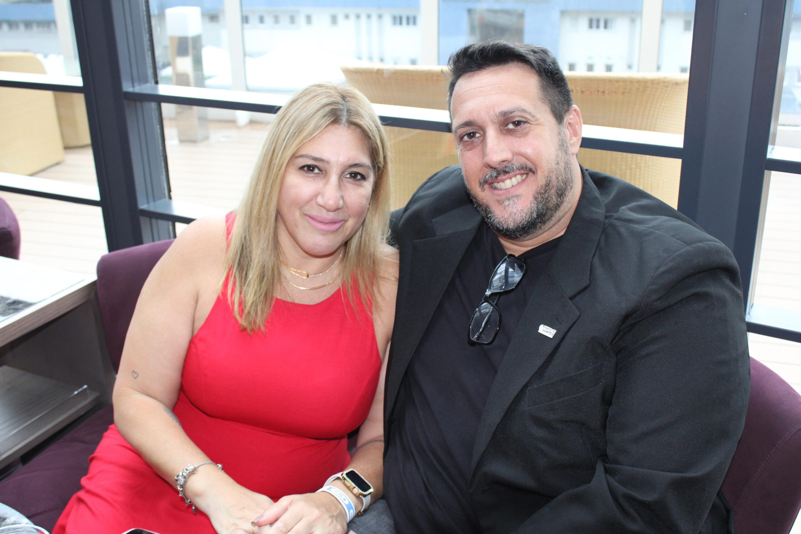 Orlando Razões, Diretor de infraestrutura da autoridade portuária de Santos e Karina Razões