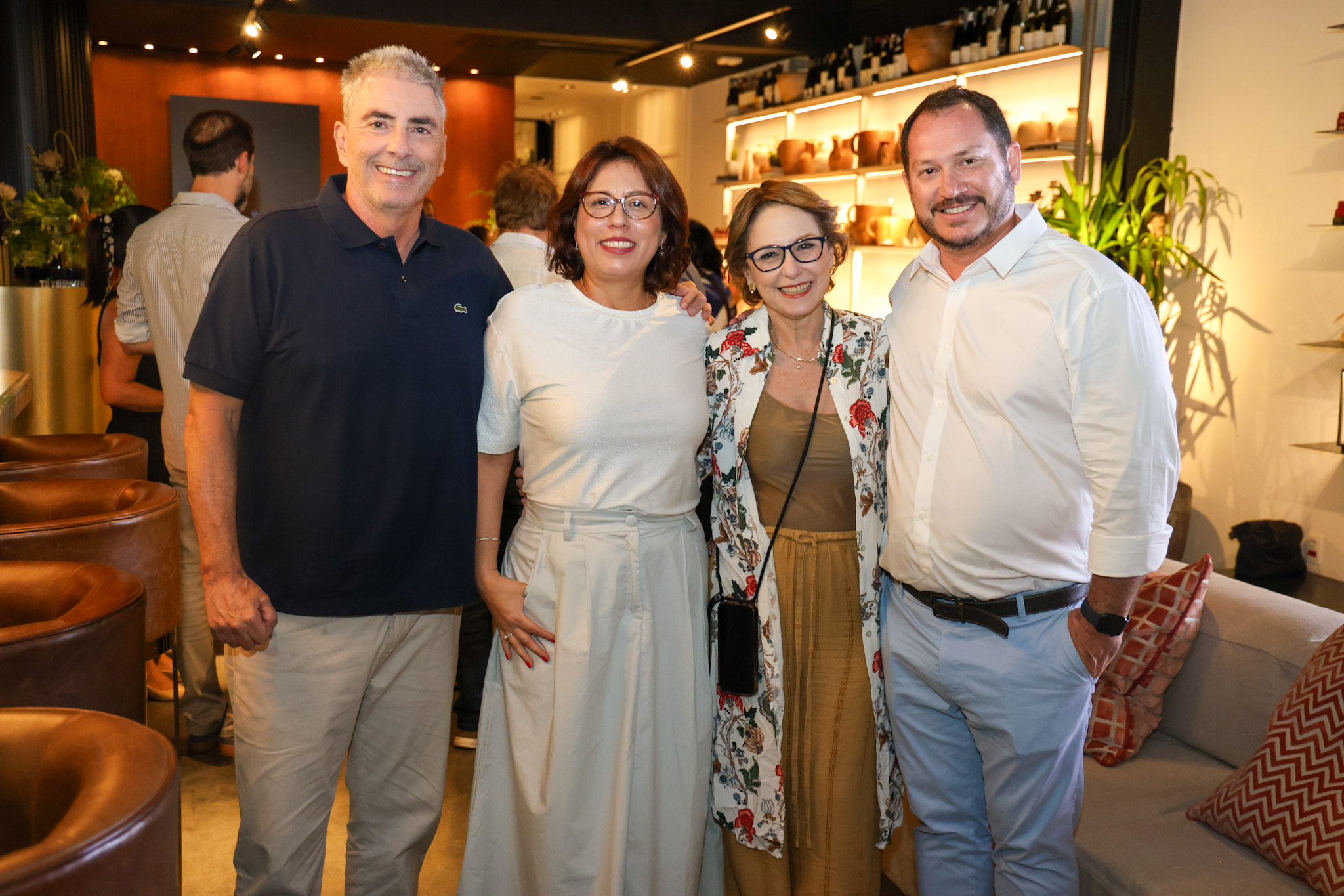 Pedro e Elaine Scanavacca, da Scanavacca Turismo, com Liz Rãda e Pablo Zabala, da Discover Cruises