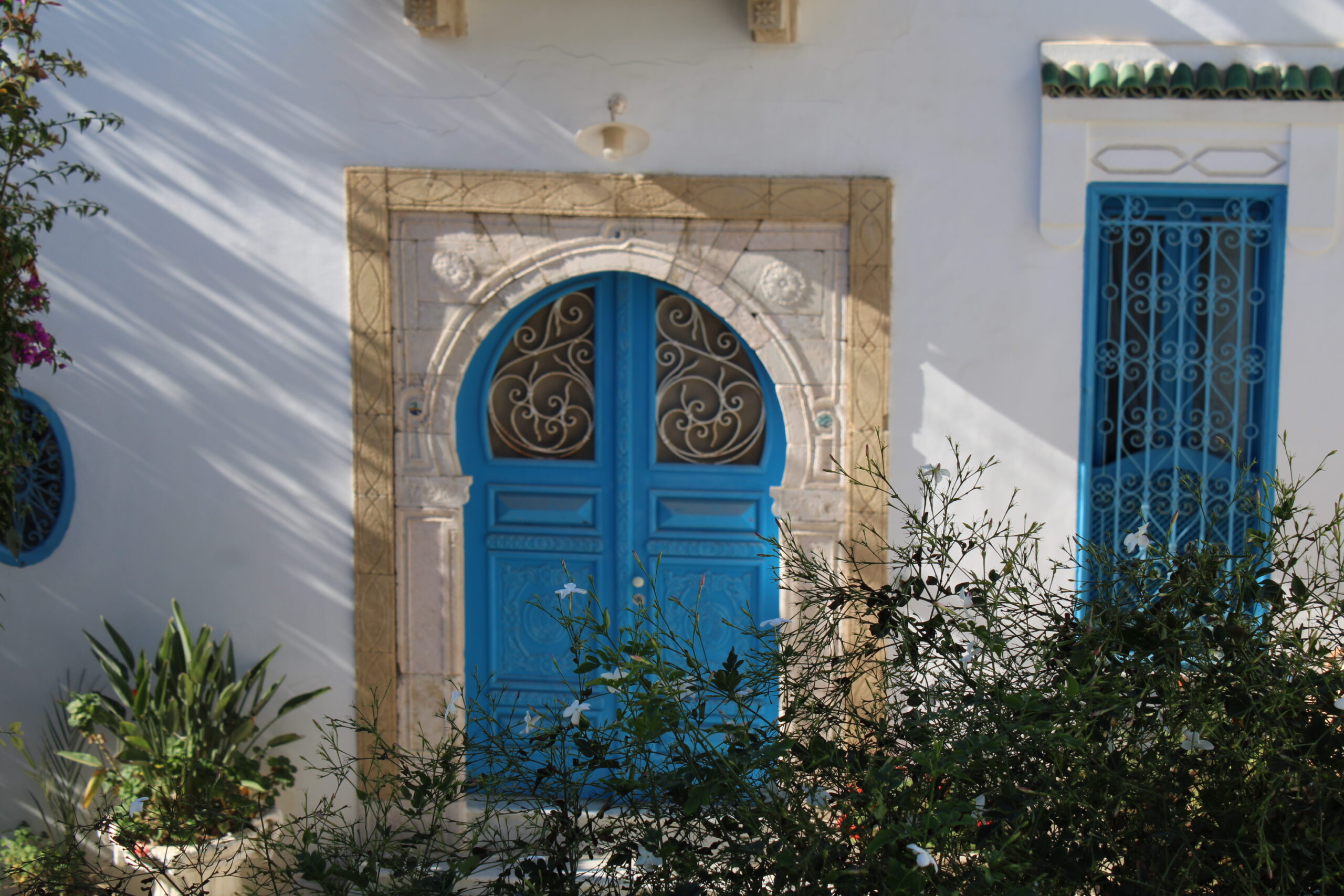 Portas diferentes em Sidi Bou Said, cada uma com sua identidade. Não existem duas iguais Portas diferentes em Sidi Bou Said, cada uma com sua identidade. Não existem duas iguais