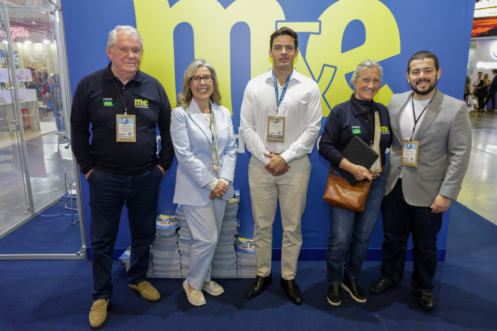 Roy Taylor, do M&E, Gisele Lima, da Promo, Denis Cavalcante, da Fecomércio PI, Rosa Masgrau, do M&E, e João Lima, da Promo