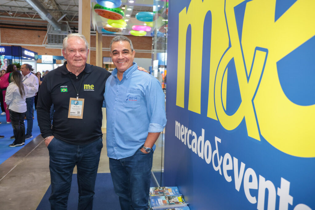 Roy Taylor, do M&E, e Breno Mesquita, da BBC Eventos