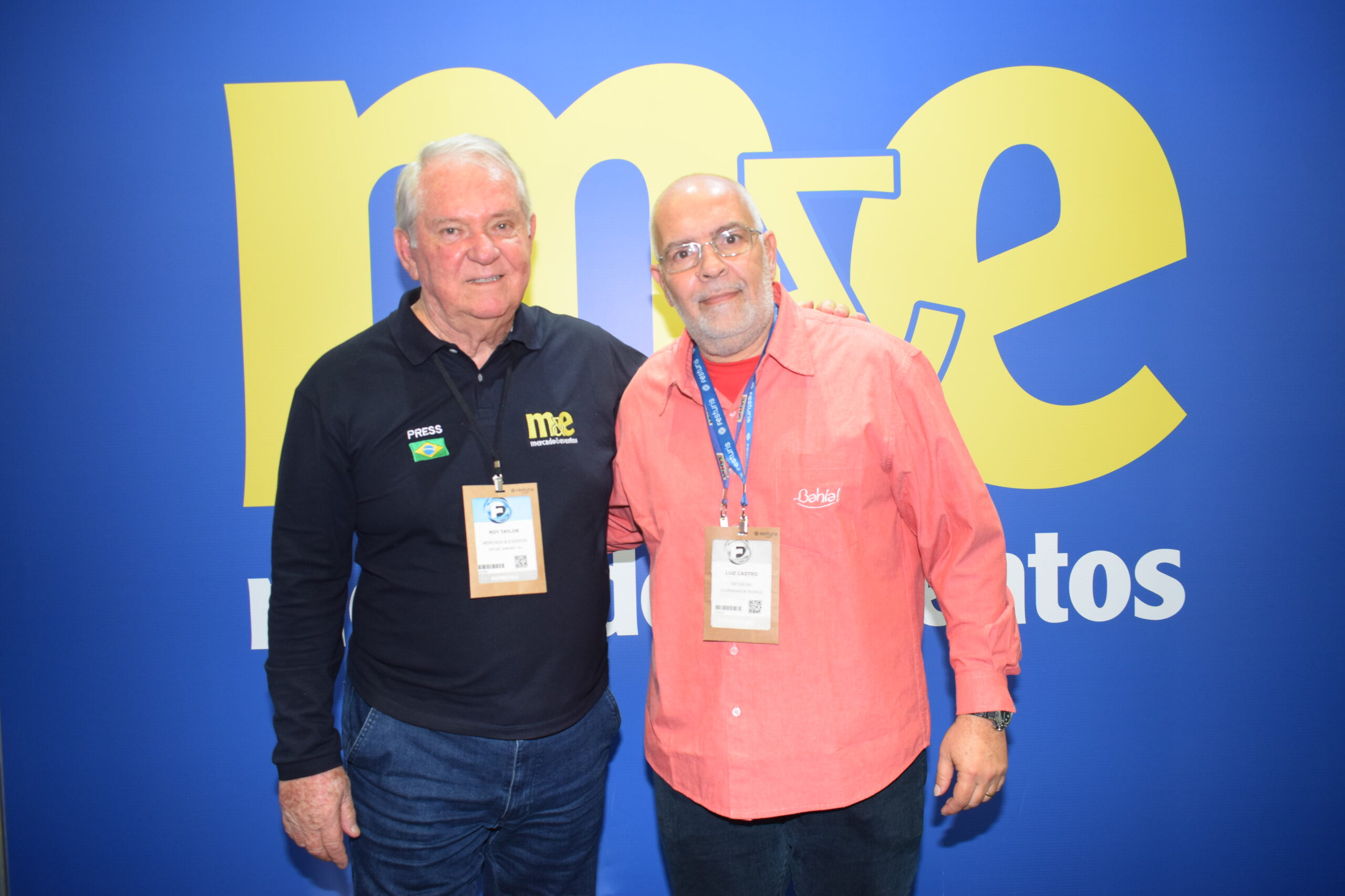 Roy Taylor, do M&E e Luíz Castro, da Setur-BA Roy Taylor, do M&E e Luíz Castro, da Setur-BA