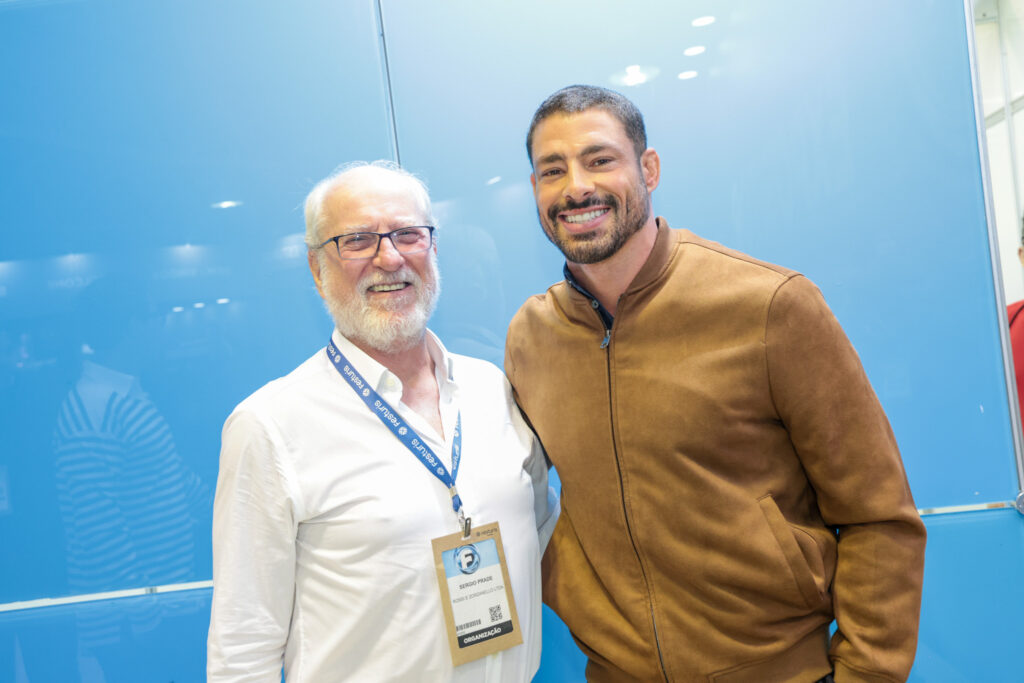 Sérgio Prade, do Festuris, e Cauã Reymond