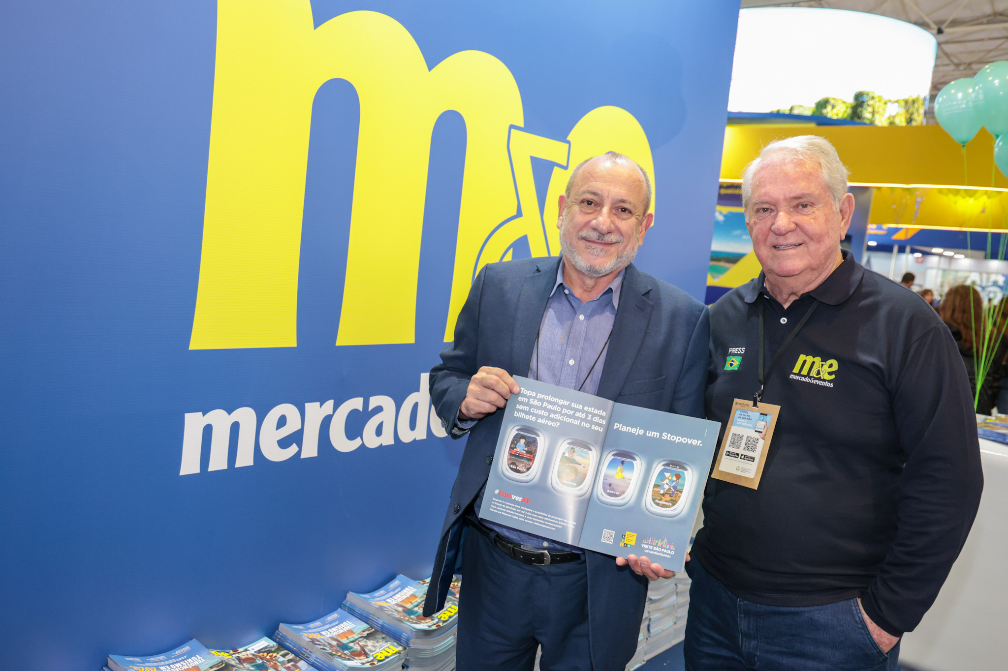 Toni Sando, do Visite São Paulo, e Roy Taylor, do M&E