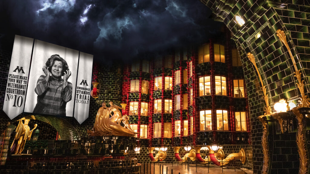 Universal Orlando revela detalhes inéditos da atração Harry Potter and the Battle at the Ministry; veja fotos