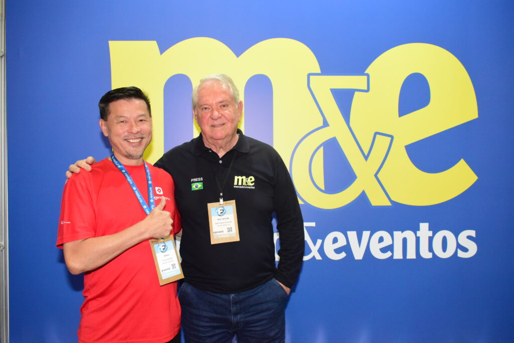 Valter Onishi, da ViagensPromo e Roy Taylor, do M&E