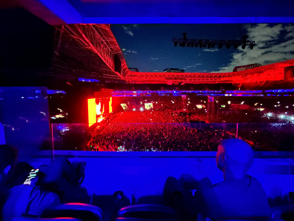 Vista privilegiada para o show