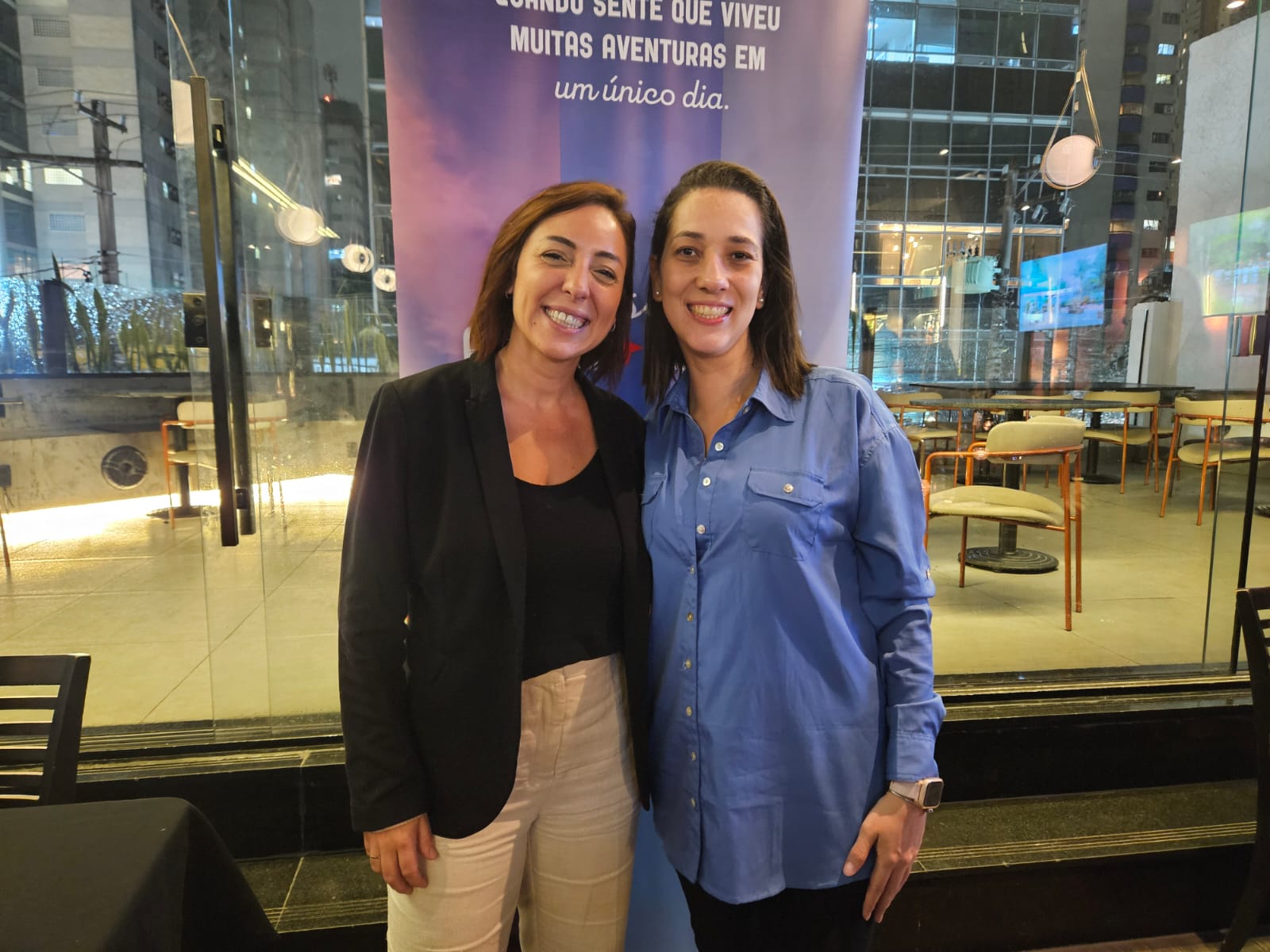 Fernanda Caleja, do Iberostar, e Camila Sales, da Interep