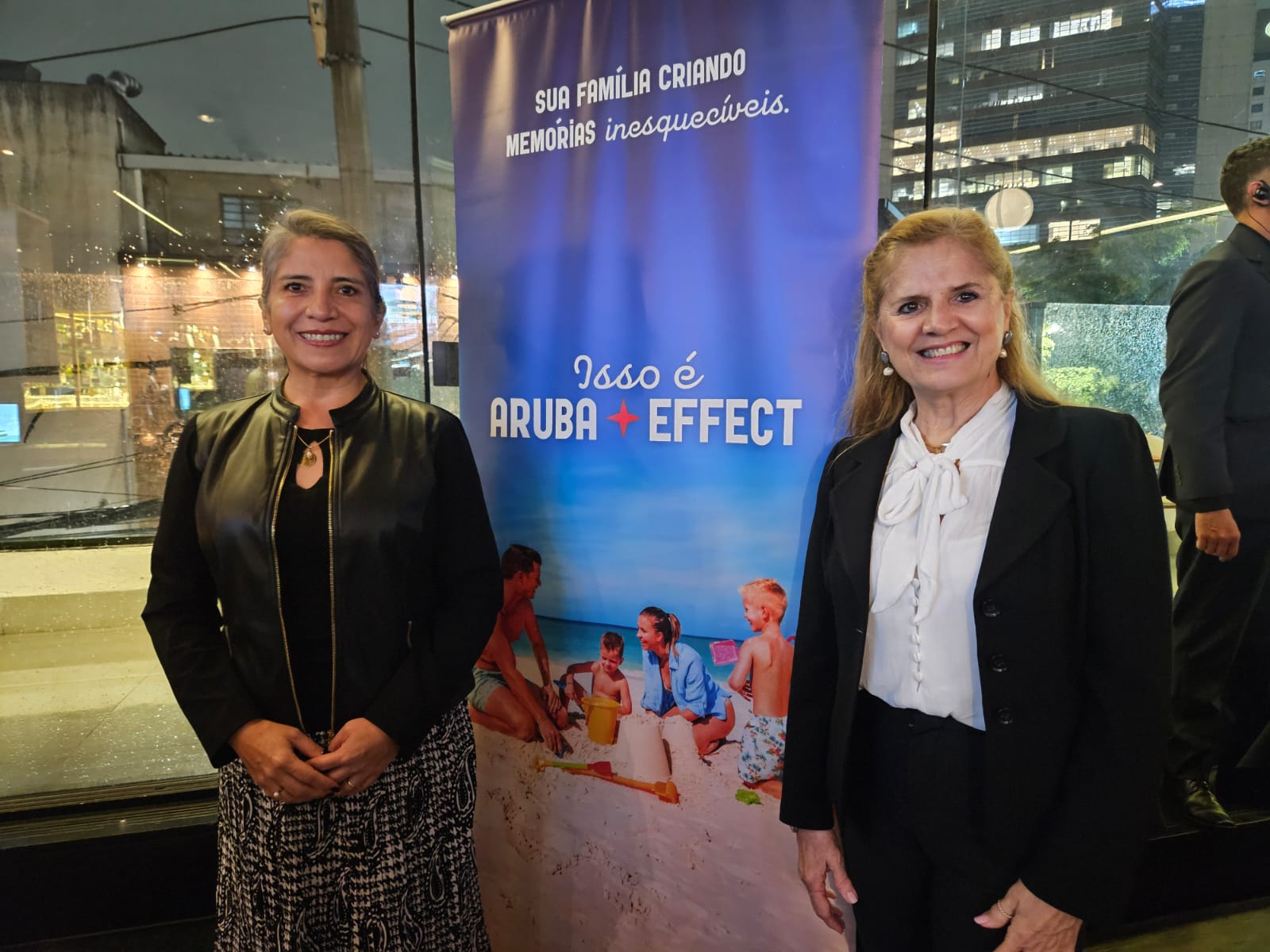 Elvira Ortega, da Marriot Internacional, e Jacqueline Mora, Renaissance