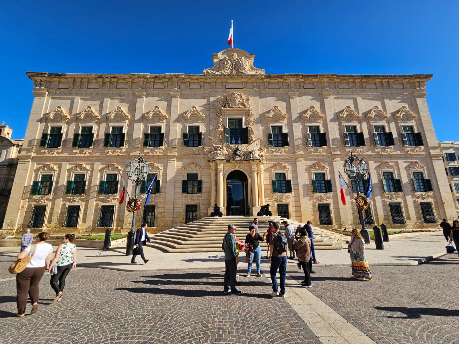 Escritório do primeiro ministro de Valeta, Auberge de Castille Escritório do primeiro ministro de Valeta, Auberge de Castille