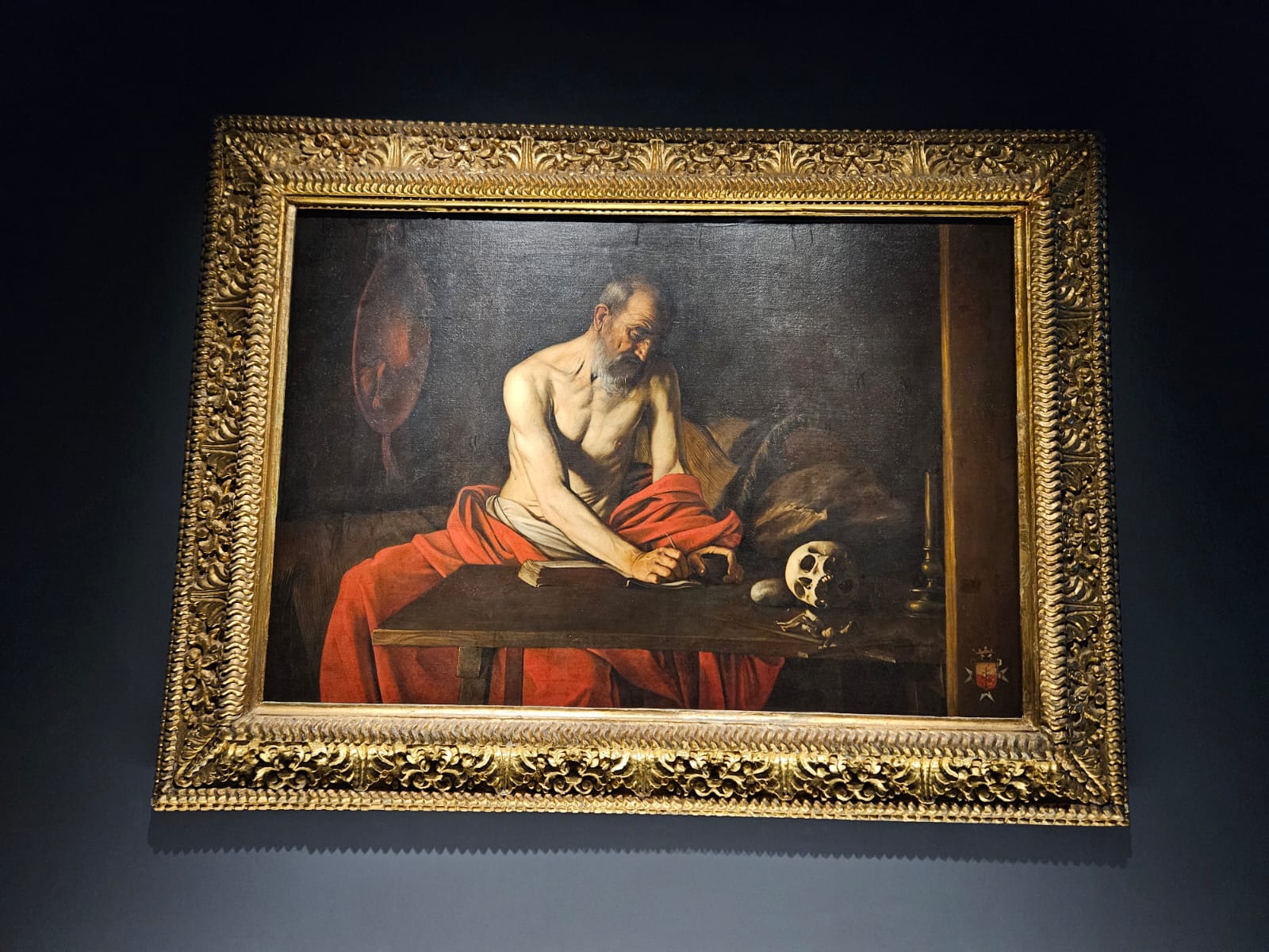 São Jerônimo Escrevendo, pintura de Caravaggio São Jerônimo Escrevendo, pintura de Caravaggio