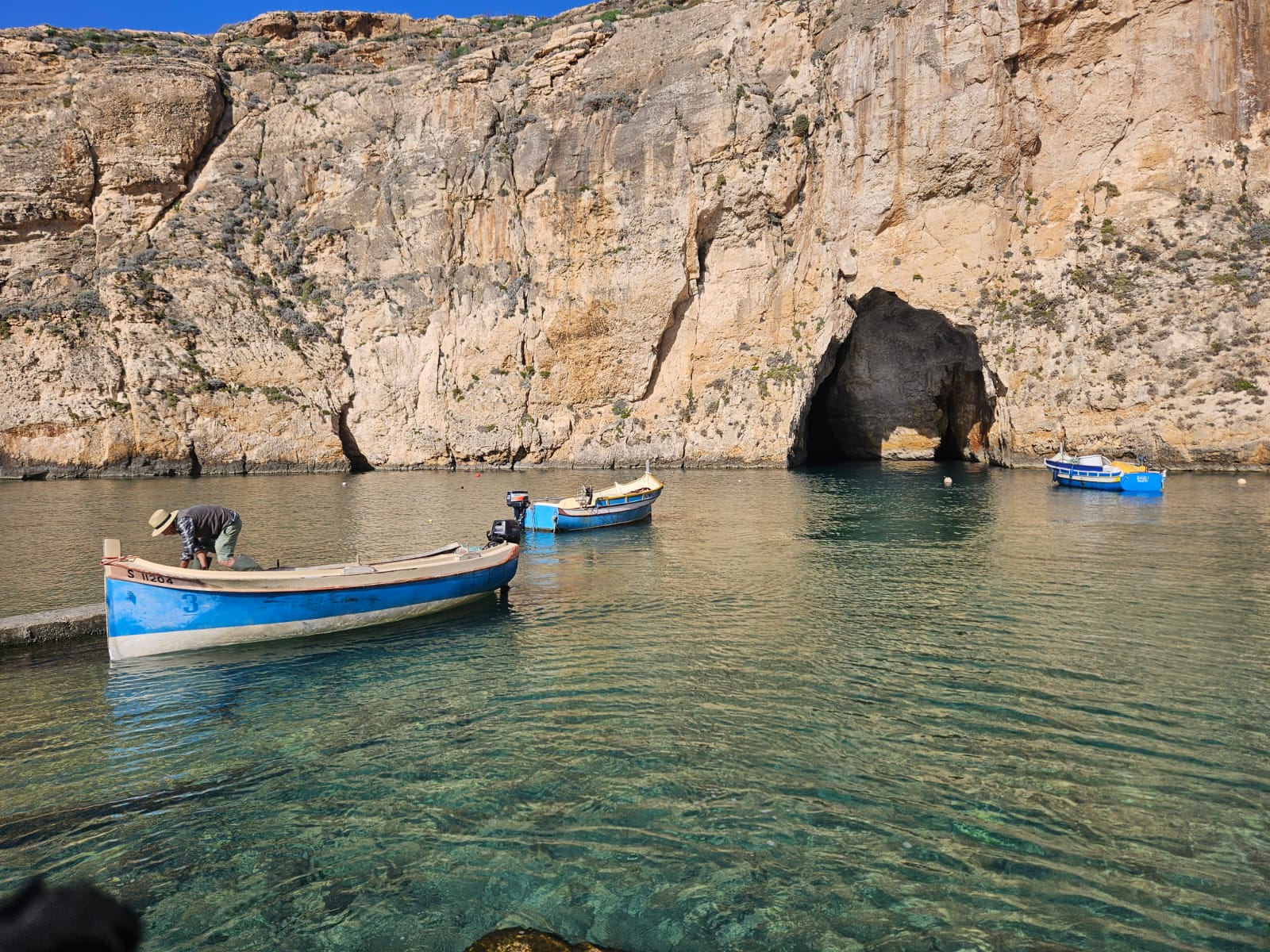 Passeio de barco em Dwejra Passeio de barco em Dwejra