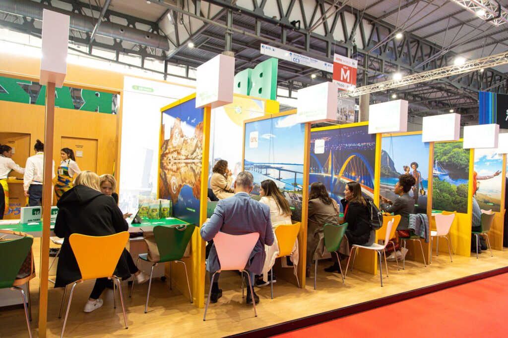 BTM e Embratur firmam parceria para atrair turistas internacionais ao Brasil 1 estande do brasil na ibtm world barcelona espanha 2022 foto embratur divulgacao BTM e Embratur firmam parceria para atrair turistas internacionais ao Brasil