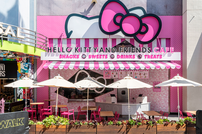 Universal CityWalk celebra 50 anos de Hello Kitty com café e loja exclusivos 1 hello kitty cafe Universal CityWalk celebra 50 anos de Hello Kitty com café e loja exclusivos