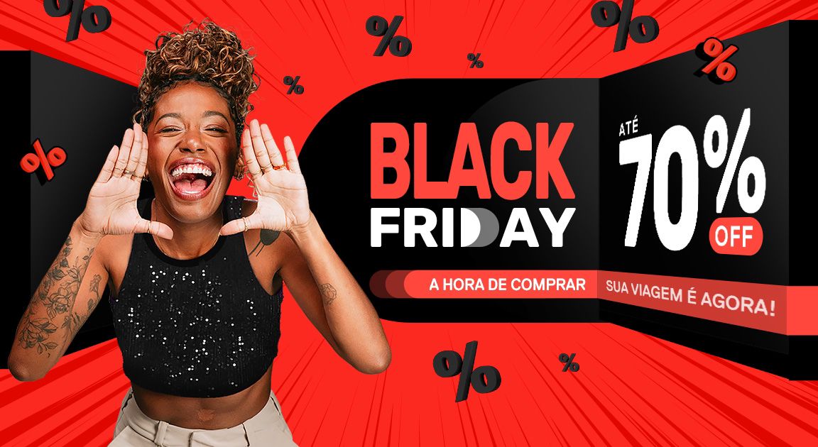 Decolar lança Black Friday com até 70% em descontos 1 Clientes podem aproveitar as ofertas de produtos de viagem e ainda parcelar em até 12 vezes sem juros (Divulgação/Decolar)