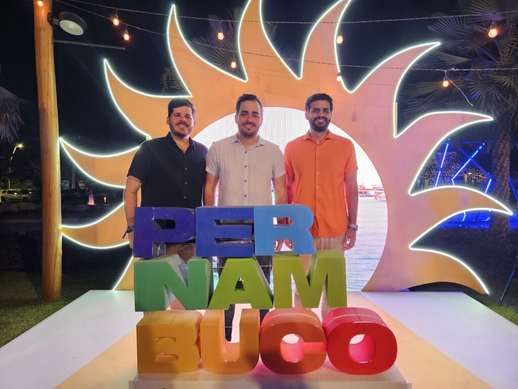 Diogo Beltrão, Eduardo Loyo e Diogo Melo, da Empretur