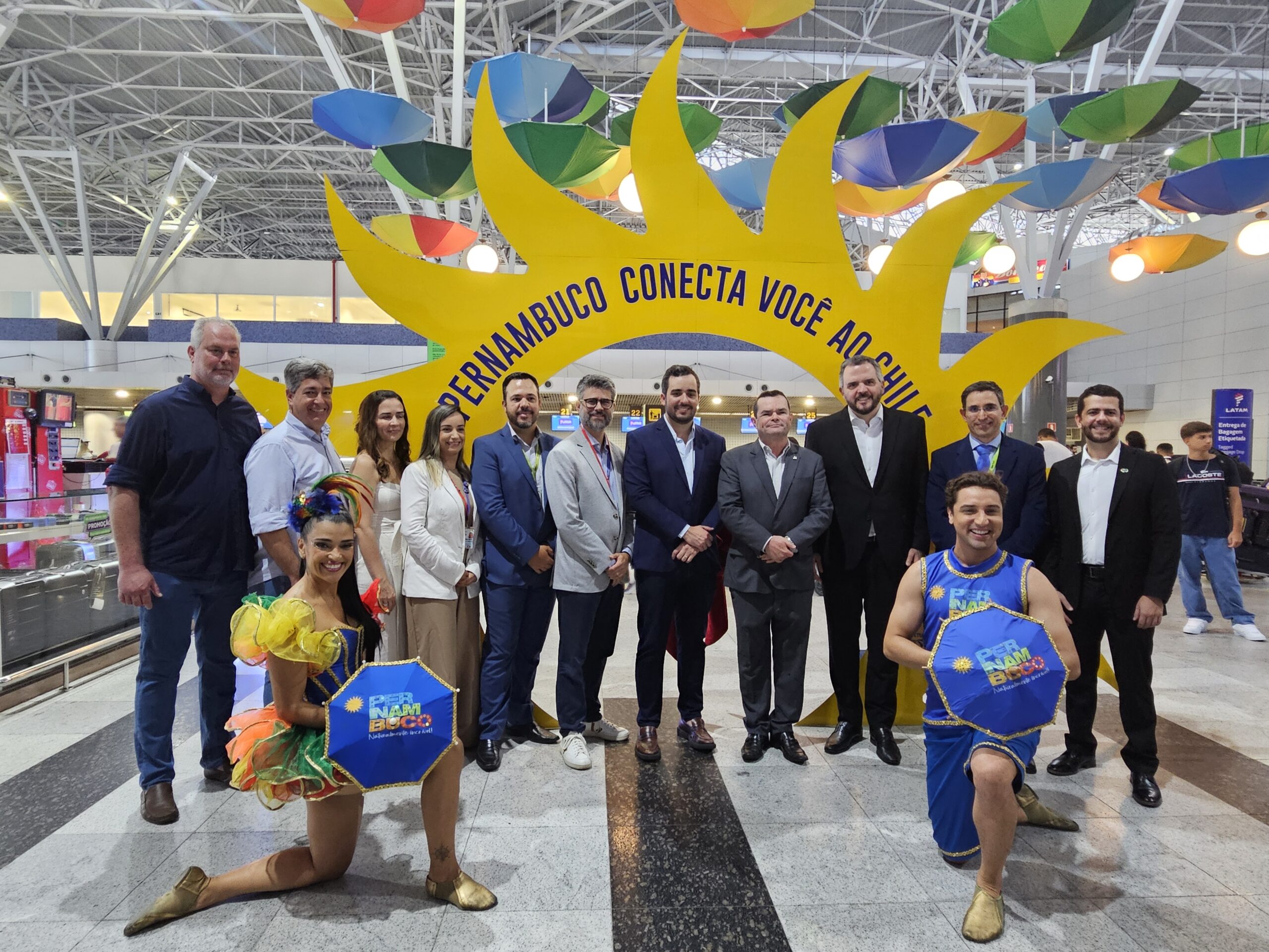 Latam inaugura nova rota entre as capitais Recife-Santiago Latam inaugura nova rota entre as capitais Recife-Santiago