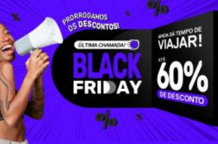Decolar oferece descontos de até 60% na Última Chamada para a Black Friday 1 Até 8 de dezembro, os clientes podem aproveitar as ofertas em produtos e serviços de viagem (Divulgação/Decolar)