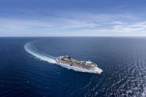 Até abril de 2025, o navio oferecerá roteiros de 6 a 8 noites com destino ao Nordeste brasileiro, além de visitas ao litoral Sudeste do país (Divulgação/MSC Cruzeiros)