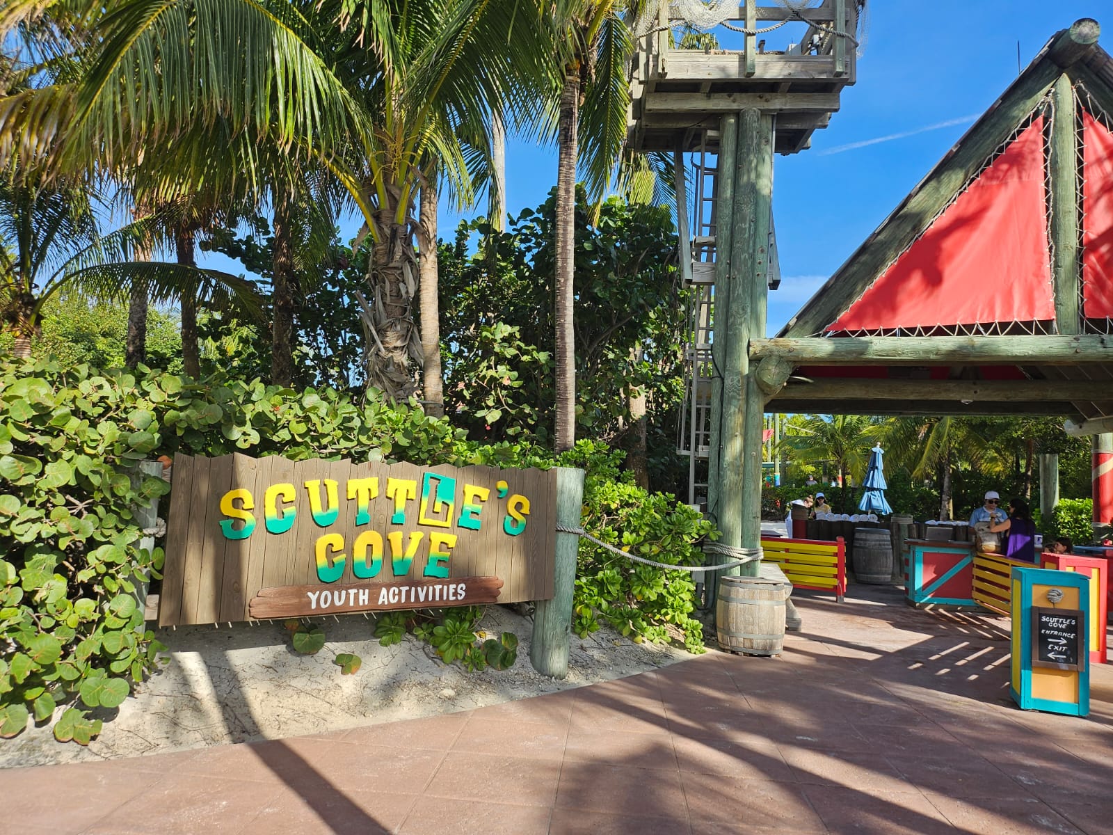 Atrações infantis também estão presentes na Castaway Cay